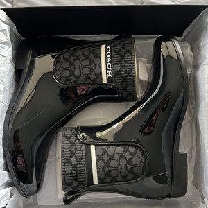 COPY - Coach Rain Bootie color black size 10